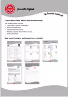 Vorschau - Stundenentwürfe - My favourite Mobile App - describing objects - Deckblatt