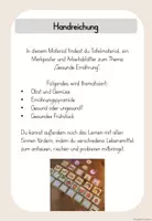 Vorschau - Arbeitsblätter - Gesunde Ernährung inkl. Ernährungspyramide Kl.1 - Seite 1
