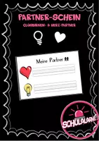 Vorschau - Bildkarten - Partner-Schein: Glühbirnen- und Herzpartner - Deckblatt