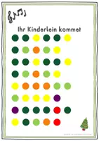 Vorschau - Arbeitsblätter - Weihnachtslied: Musik mit Farben "Ihr Kinderlein kommet" (Boomwhackers) - Seite 3