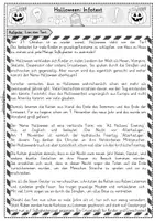 Vorschau - Arbeitsblätter - Halloween: Infotext + Fragen zum Text für Klasse 2-4 - Seite 2