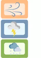 Vorschau - Fördermaterial/Inklusion - English Weather/ Englisch Wetter - Tafelmaterial Bildkarten - Seite 1