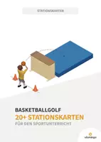 Vorschau - Stationenlernen - Basketballgolf: 20+ Stationskarten für den Sportunterricht - Deckblatt