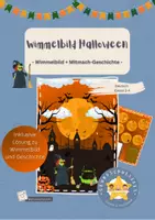 Vorschau - Arbeitsblätter - Wimmelbild Halloween - Leseförderung Deutsch - Deckblatt