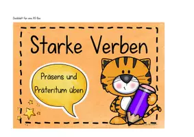 Vorschau - Arbeitsblätter - Starke Verben im Präsens und Präteritum üben - Seite 3