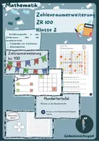 Vorschau - Arbeitsblätter - Zahlenraumerweiterung ZR 100_Hundertertafel - Deckblatt
