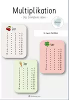 Vorschau - Fördermaterial/Inklusion - Multiplikation - Das Einmaleins üben - - Deckblatt