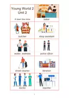 Vorschau - Spiele - Bildkarten Vocabulary passend zu Young World 2 Unit 2 - Seite 2