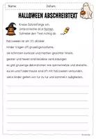 Vorschau - Arbeitsblätter - Halloween Abschreibtext / Groß- und Kleinschreibung - Seite 1