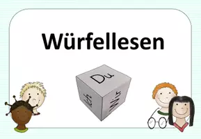 Vorschau - Fördermaterial/Inklusion - Würfellesen - Lesezeit/Leseband - in Druckschrift - Tafelmaterial/Aushang - Seite 3
