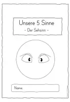 Vorschau - Stundenentwürfe - Arbeitsheft Das Auge Sehsinn Unsere 5 Sinne - Seite 1
