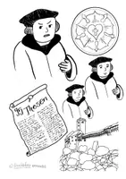 Vorschau - selbst erstellte Cliparts/Grafiken - Clipart Martin Luther - Reformation - Lutherrose - 95 Thesen - Seite 2