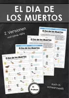 Vorschau - Arbeitsblätter - El Día de los Muertos - Vokabel-AB zum Ausfüllen (Tag der Toten) - Deckblatt