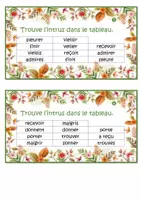 Aperçu - Apprentissages en autonomie - Français : conjugaison trouve l'intrus P3 - Page 3