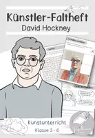Vorschau - Arbeitsblätter - Künstler-Faltheft: David Hockney | Pop-Art - Deckblatt