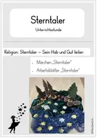 Vorschau - Arbeitsblätter - Sterntaler: Märchen und Arbeitsblätter - Deckblatt