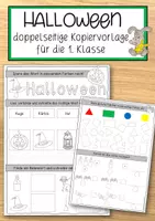 Vorschau - Anderer Materialtyp - Halloween - Kopiervorlage 1. Klasse - Deckblatt