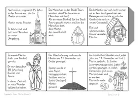 Vorschau - Arbeitsblätter - Sankt Martin Ethik Bildkarten und Leporello Klasse 3 - Seite 3