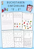 Vorschau - Arbeitsblätter - Buchstabe F, f - Buchstabeneinführung - Deckblatt