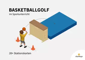 Vorschau - Stationenlernen - Basketballgolf: 20+ Stationskarten für den Sportunterricht - Seite 1