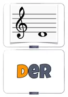 Vorschau - Arbeitsblätter - MUSIK Stammtöne im Violinschlüssel 🎵 Tafelkarten & Arbeitsblätter • Notennamen - Seite 2