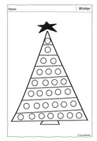 Vorschau - Arbeitsblätter - Dot-Marker, Winter, Malvorlage, Stempelvorlage - Seite 2