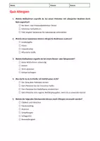 Vorschau - Arbeitsblätter - Erste Hilfe Quiz: Allergien - Seite 1