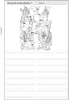 Vorschau - Arbeitsblätter - Schreibanlass "Halloween" (Lineatur 1-4) - Seite 1