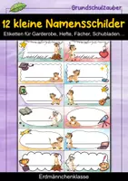 Vorschau - Anderer Materialtyp - Erdmännchen Namensschilder-Etiketten für Garderobe, Fächer & Schubladen - Erdmännchenklasse - Deckblatt