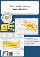 Vorschau - Test - differenzierte Lernstandserhebung Dezimalbrüche - mit Musterlösung und Punktevorschlag - Deckblatt