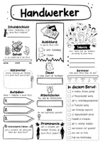 Vorschau - Arbeitsblätter - Steckbrief Handwerker - Seite 1