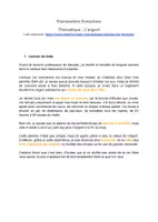 Aperçu - Préparation de séance / Séance complète - Expressions françaises (épisode 1). Thème: L'argent - Page de couverture