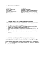 Aperçu - Préparation de séquence / Séquence complète - Expressions françaises (épisode 3). Thème: La nourriture - Page 1