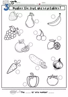 anteprima - Esercizi - Inglese Fogli di lavoro: Fruit & Vegetables - Pagina 3