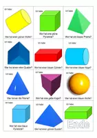 Vorschau - Spiele - Lernspiel "Ich habe ..., wer hat ...?" geometrische Körper (Kugel, Würfel, Quader, Zylinder, Prisma, Pyramide, Kegel) - Seite 2