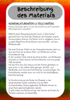 Vorschau - Stationenlernen - Planeten - Nomenklaturkarten nach Montessori (3-Teile-Karten) - Seite 1