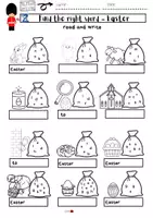 anteprima - Esercizi - Inglese Fogli di lavoro: Easter - Pagina 2