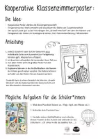 Vorschau - Mal- und Bastelvorlagen - Herbst - Kooperatives Poster "Gemeinsam fliegen ..." 🎈Gemeinschaftsbild - Seite 2