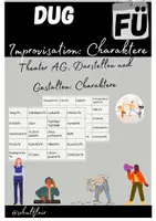 Vorschau - Aufgabenkarten - Darstellen und Gestalten: Charaktere - Deckblatt