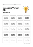 Vorschau - Arbeitsblätter - DaF/DaZ: 40 trennbare Verben - Sprachniveau A1+ - Seite 3