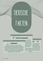 Vorschau - Spiele - Funfacts: Tierische Fakten zum Stundeneinstieg - Deckblatt