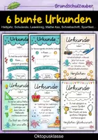 Vorschau - Anderer Materialtyp - 6 verschiedene Oktopus Urkunden für die Oktopusklasse - Deckblatt