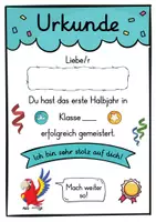Vorschau - Anderer Materialtyp - 6 verschiedene Papagei Urkunden für die Papageiklasse - Seite 2