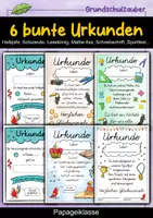Vorschau - Anderer Materialtyp - 6 verschiedene Papagei Urkunden für die Papageiklasse - Deckblatt