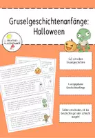 Vorschau - Text - Geschichtenanfänge Halloween - Gruselgeschichten - Deckblatt