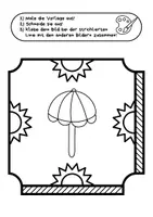 Vorschau - Mal- und Bastelvorlagen - Gemeinschaftsbild für die Klasse - Der Sommer - Seite 2