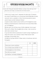 Vorschau - Arbeitsblätter - Gruselgeschichte fortsetzen Schularbeit inklusive Beurteilungsbogen - Seite 2