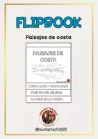 Vista previa - Hojas de trabajo - Flipbook: Paisajes de costa - Portada