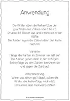 Vorschau - Bildkarten - Zählen bis 20, Zahlenspaziergang - Seite 1