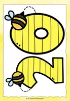 Vorschau - Bildkarten - Zählen bis 20, Zahlenspaziergang Bienen - Seite 2